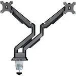 INLINE Tischhalterung mit Lifter & USB/Audio, 2 Monitore bis 81cm (32"),schwarz