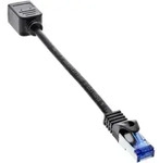 INLINE Patchkabel Verl&auml;ngerung, RJ45 Protektor, S/FTP (PiMf), Cat,6A, 0,2m