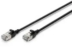 DIGITUS CAT 6A F-FTP slim, LSZH AWG 32/7, length 0,5m, Black