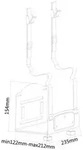 NEOMOUNTS BY NEWSTAR CPU Holder (wall mount / depth: 12-21 cm)