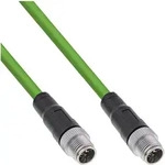 INLINE Industrie Netzwerkkabel, M12 8-pin X-kodiert St,/St, Cat,6A PUR, 2m