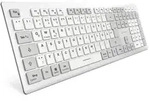 SHARKOON OfficePal K30W Wireless Keyboard, wei&szlig;, USB, DE