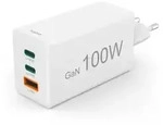 HAMA GaN Schnellladeger&auml;t, 100W, USB-C/USB-A, wei&szlig;