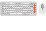 LOGITECH POP Icon Combo, Off-White & Orange, Logi Bolt, USB/Bluetooth, CH
