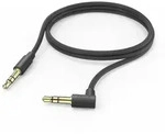 HAMA Aux-Kabel 3,5 mm Klinke - 3,5 mm Klinke, 90&oslash; Winkelst. 1,0 m, Schwarz