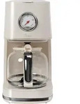 BIKITCHEN nostalgia 150 cremewei&szlig; Kaffeeautomat, Glaskanne, 900W, 12 Tassen,