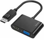 HAMA 200334 2in1-DP-Adapter auf VGA + HDMI