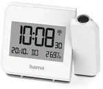 HAMA Projektionswecker "Hvar", digitale Funkuhr, wei&szlig;
