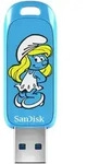 SANDISK Die Schl&uuml;mpfe USB Flash Drive Schlumpfine Edition 256GB, USB-A 3.0