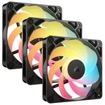 CORSAIR RS Series RS120 Reverse ARGB, schwarz, 120mm, 3er-Pack