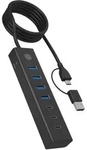 ICY BOX IB-HUB1737-C3 (USB-A, USB-C, 7 Ports)