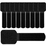 Label-The-Cable LTC PRO Wall Straps, Klett-Kabelhalter, 50er-Pack, schwarz