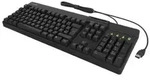 KEYSONIC KSK-8040U-CR Dual-Dynamics Tastatur, schwarz, mit Kartenleser, USB, DE