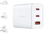 D-LINK GaN Ladeger&auml;t, 65W, 2x USB-C, 1x USB-A, wei&szlig;