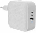 Hyper HyperJuice USB-C GaN Travel Charger, 2x USB-C + 1x USB 140W, wei&szlig;
