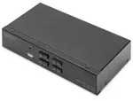 DIGITUS KVM Switch, 4x1 DP, DP Out,USB 4 x DP + 4x USB +4 Speaker + 4 Micro