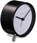 HAMA Funkwecker "Flores", analog, ohne Ticken, Schwarz