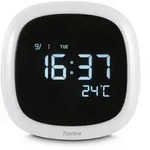 HAMA Wecker "Bora Bora" mit Nachtlicht, dimmbar, USB, Wei&szlig;