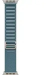 APPLE 49mm Hellblau Alpine Loop - Medium - Nat&uuml;rliches Titan-Finish