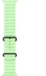 APPLE 49mm Neon Gr&uuml;n Ocean Band - Schwarzes Titan-Finish