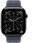 APPLE 46mm Marineblau Magnetisches Gliederarmband - S/M