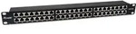 EQUIP Patchpanel Cat6a, geschirmt, 19", schwarz, 48-Port, 1HE