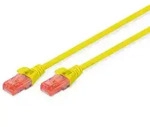 DIGITUS CAT 6, U-UTP Patchkabel, PVC AWG 26/7, L&auml;nge 1 m, Farbe Gelb