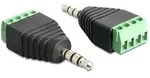 DELOCK 3.5mm Klinke (Stecker) auf 4-Pin-Terminalblock Adapter