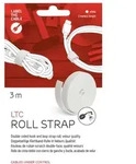 Label-The-Cable LTC Roll Strap, doppelseitige Klettbandrolle, 3m, wei&szlig;