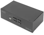 DIGITUS KVM Switch 4-Port 4K30Hz 2xHDMI 2xUSBA 2x3,5mKlinke