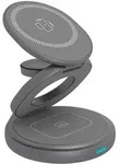 ICY BOX IB-SH101-CH 3-in-1 Ger&auml;tehalter f&uuml;r kabelloses Laden