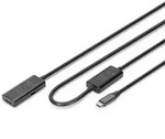 DIGITUS USB 3.0 aktives Verl&auml;ngerungskabel, USB-C [Stecker] auf USB-A...