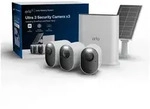 ARLO Ultra 3 wei&szlig;, inkl. Smart Hub und Solarpanel, 3er-Pack