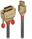 LINDY 0.5m HDMI an DVI Kabel, Gold Line