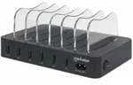 MANHATTAN 6-Port USB-Ladestation schwarz