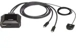 ATEN US3312 2-Port USB-C 4K DisplayPort KVM-Switch mit Remote