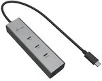 I-TEC Charging Metal HUB 5port with USB-C video 8K + Power Delivery 85W, USB-C 3.1