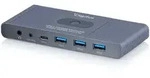 DIGITUS KVM Switch, 2x1 HDMI, 4K@60Hz 3x USB3.0, 1x USB C, Core Line