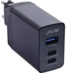 INLINE 3-Port TravelCharge, 65W USB-Netzteil, 2x USB-C, 1x USB-A, EU/UK/US