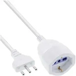 INLINE Strom-Verl&auml;ngerung Schutzkontakt ITALIEN Stecker L / Buchse F, 10m