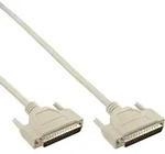 INLINE Serielles Kabel, 37pol Stecker / Stecker, vergossen, 1:1 belegt, 2m