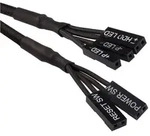CORSAIR Premium Sleeved I/O Cable Extension Kit, Black