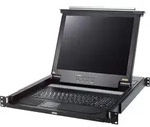 ATEN CL1000M ES Single Rail 17"-LCD-Konsole, 19" 1HE, ES-Layout (PS/2-USB, VGA)