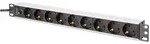DIGITUS 1U Alu PDU,rackmount.9x CEE 7/7 outlet,1x Stecker 10A Plug, 250VAC 50/60Hz,