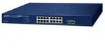 PLANET GS-2210 Rackmount Gigabit Managed Switch, 16x RJ-45, 2x SFP, 240W PoE+