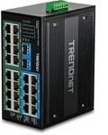 TRENDNET TI Hardened Industrial Railmount Gigabit Switch, 24x RJ-45, 2x SFP, 480W
