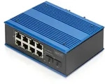 DIGITUS Industrieller 8+2-Port Gigabit Ethernet Switch 8-Port GE RJ 54, 2 GE SFP Port