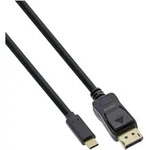 INLINE USB Display Kabel, USB-C Stecker zu DisplayPort Stecker, 5m