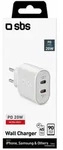 SBS Reiselader 2x USB-C 20W, wei&szlig;
