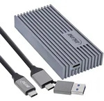 INLINE USB4-Geh&auml;use, USB-C zu M,2 NVMe SSD, 40Gb/s, Aluminium